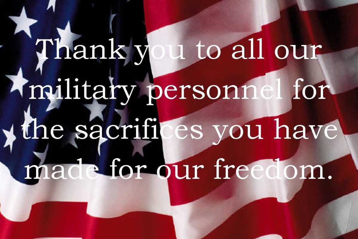 Thank you all military – Brenda Everson-Shaw