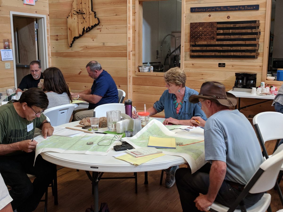 Maine Guide mapping course Brenda EversonShaw